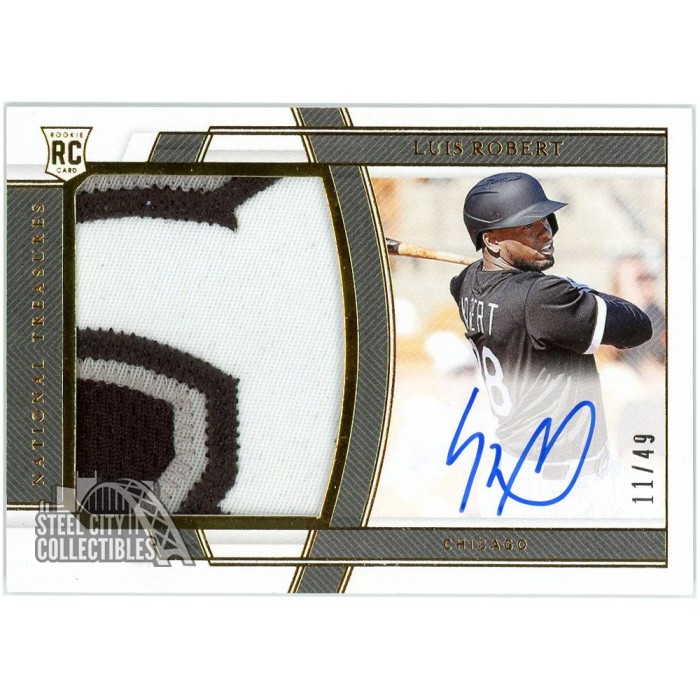 Luis Robert 2020 Panini National Treasures Rookie Patch Autograph