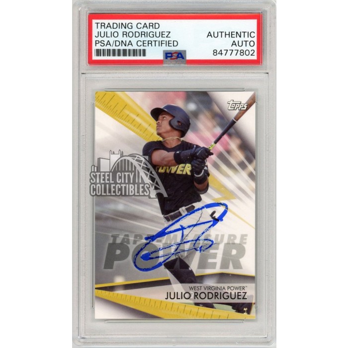 Julio Rodriguez 2020 Topps Pro Debut Tape-Measure Power Autograph