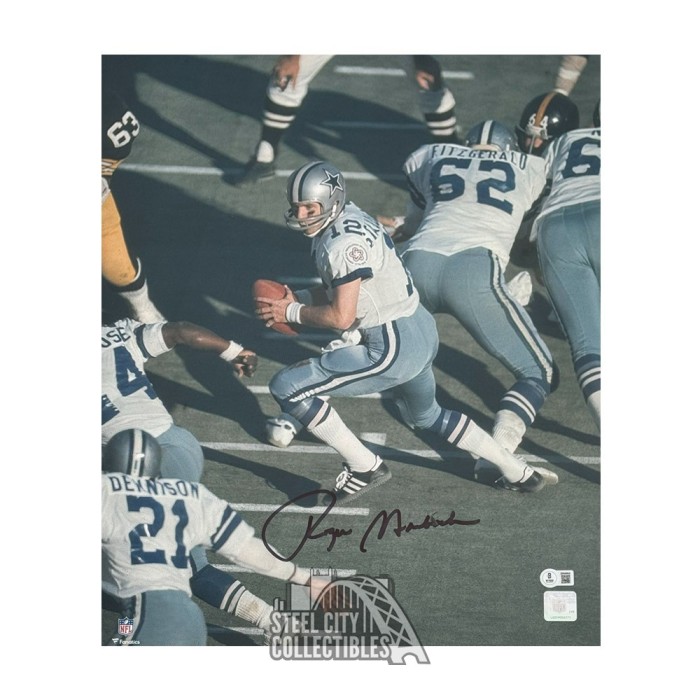 Roger Staubach Autographed Signed Framed Dallas Cowboys Jersey BECKETT