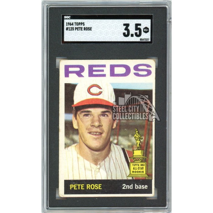 Pete Rose 1964 Topps Baseball Card #125 SGC 3.5 | Steel City