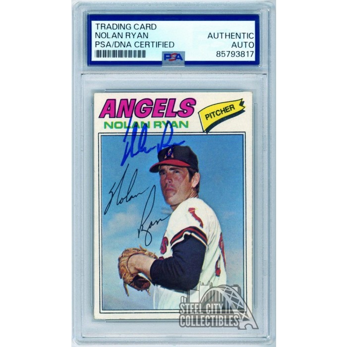 rare nolan ryan cards 1980 Topps Baseball Card #580 : Collectibles & Fine Art Nolan Ryan 1977 Topps Autograph