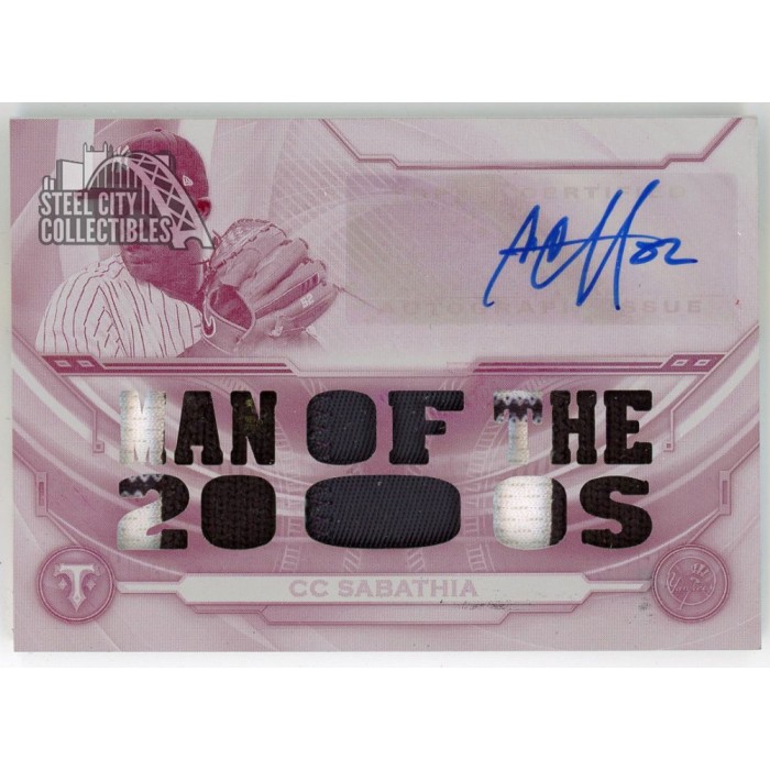 CC Sabathia 2019 Topps Triple Threads Patch Autograph White Whale ...
