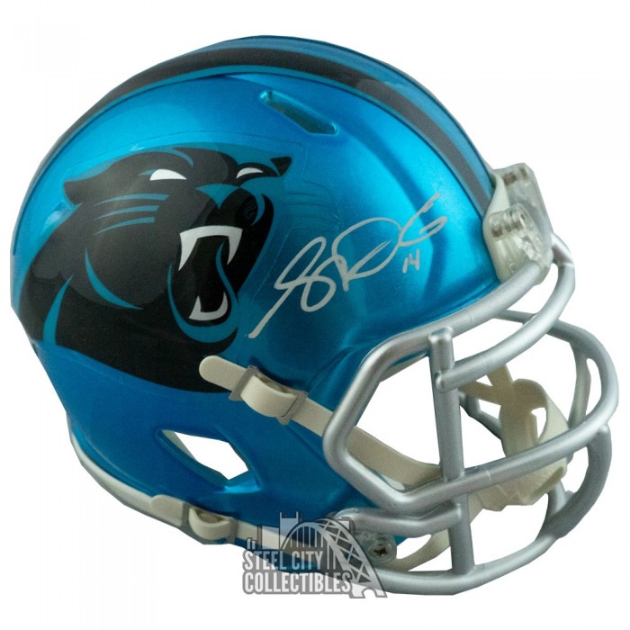 BAS COA Sam Darnold Autographed Carolina Panthers Custom Football Jersey 