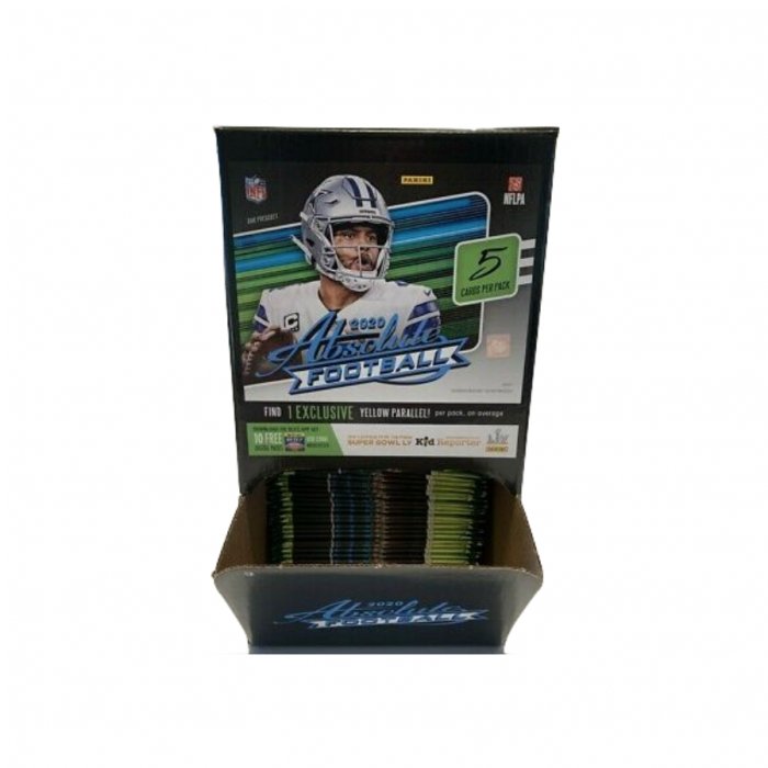 2020 Panini Absolute Football 48 Pack BoxDollar Tree Version Steel