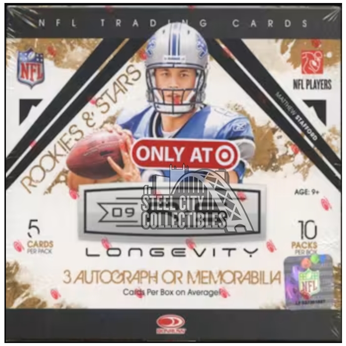 2009 Donruss Rookies & Stars Longevity Football Hobby Box | Steel City ...