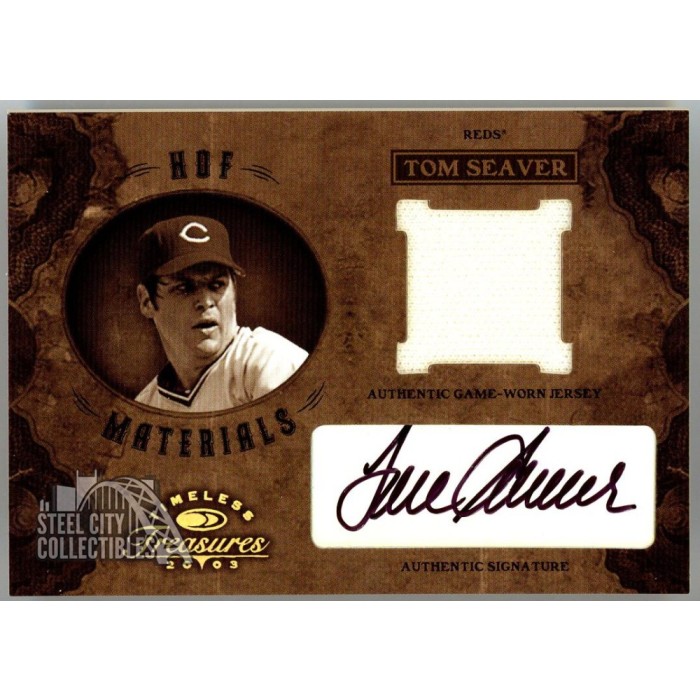 Tom Seaver 2003 Donruss Timeless Treasures Patch Autograph Card