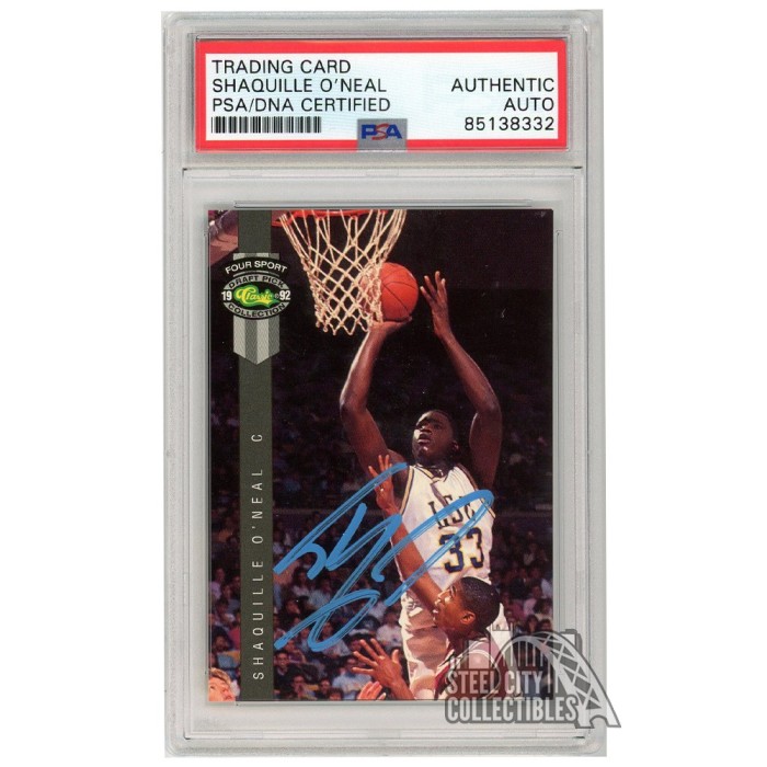 Shaquille O'Neal 1992-93 Classic Four Sport Draft Pick Collection