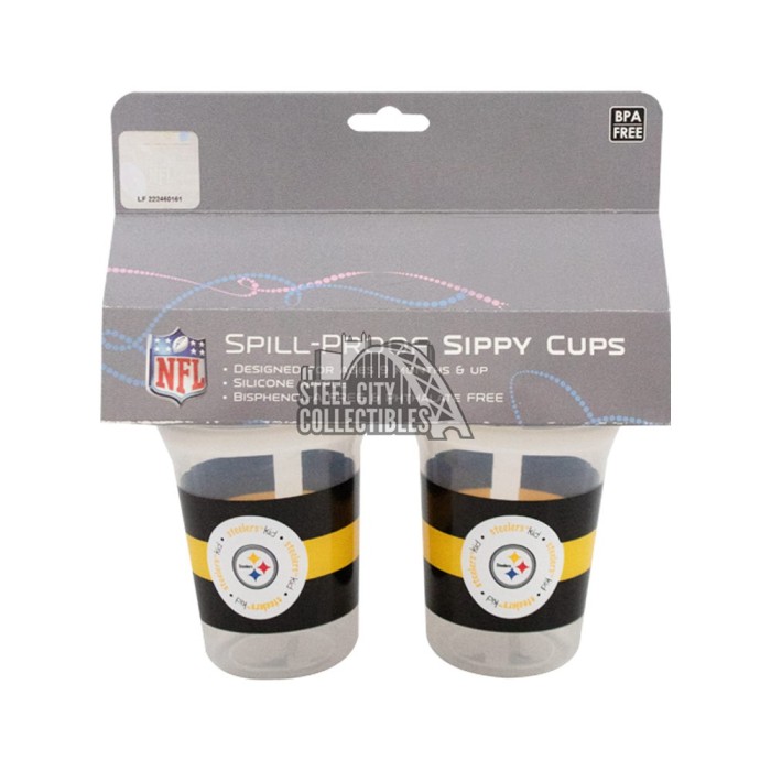 Pittsburgh Steelers Spill-Proof Sippy Cup 2-Pack | Steel City Collectibles