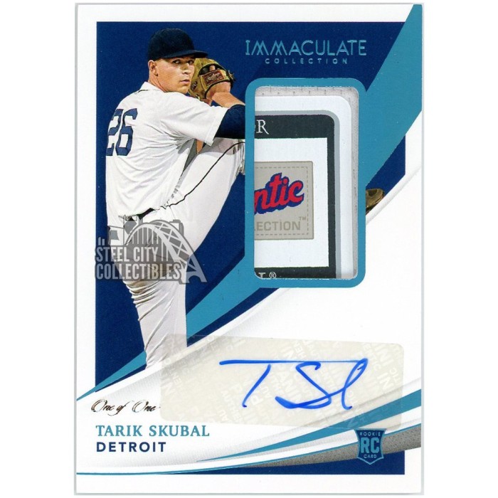 Tarik Skubal 2021 Panini Immaculate Platinum Rookie Patch