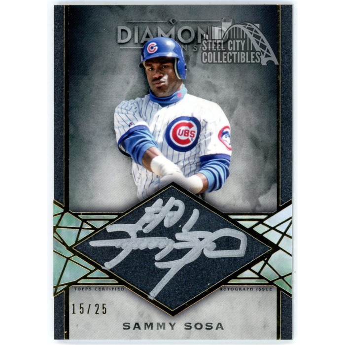 rare sammy sosa cards Sammy Sosa Autographed 1990 Bowman Rookie Card #312 Chicago White Sox — RSA