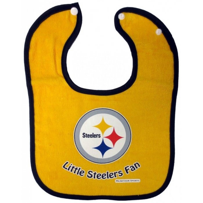 Pittsburgh Steelers NFL Little Fan Baby Bib Steel City Collectibles