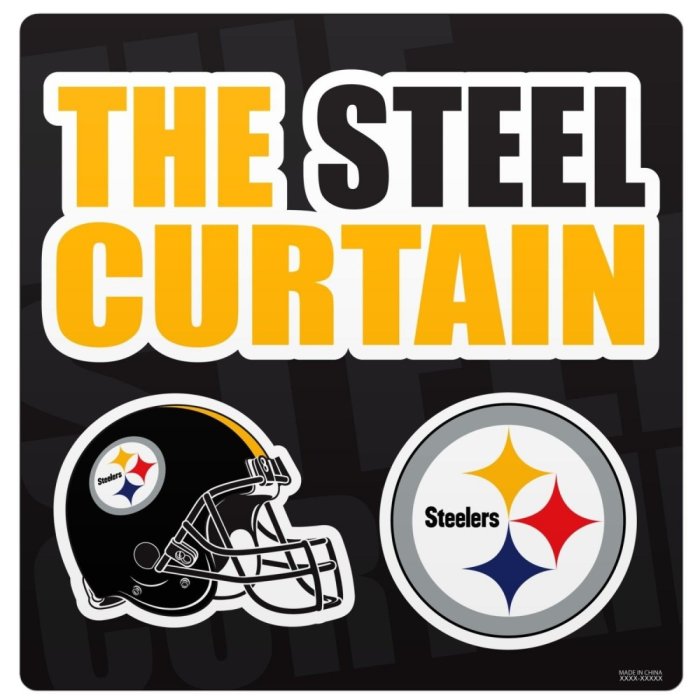 Pittsburgh Steelers NFL Steel Curtain Sheet Set Steel City