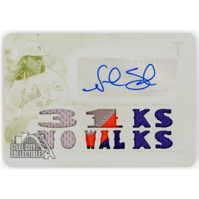 Noah Syndergaard 2018 Topps Triple Threads Patch Autograph White Whale ...