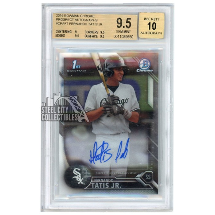 Fernando Tatis Jr 2016 Bowman Chrome 1st Bowman Autograph Card