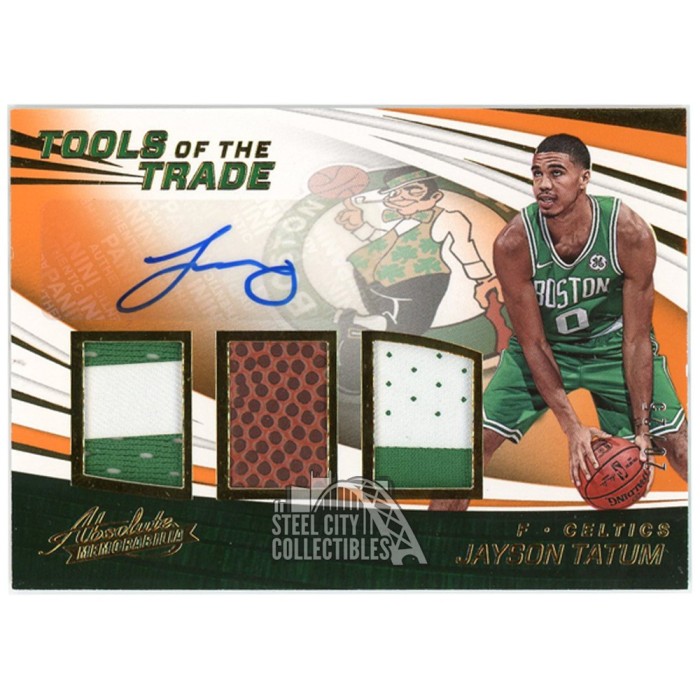 2020 Panini Blockchain Triforce #NBA-JT Jayson Tatum Signed
