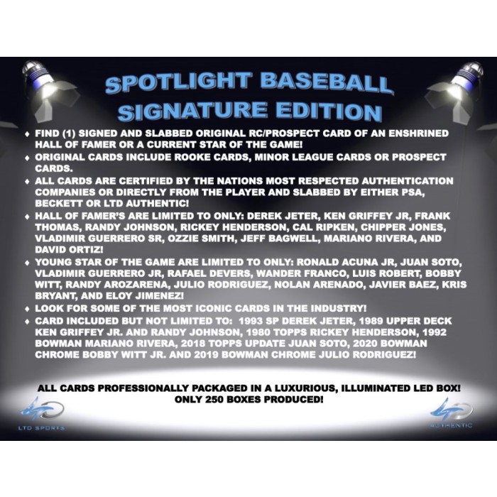2022 Spotlight Baseball Then and Now Signature Edition 10-Box Case