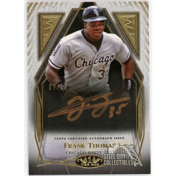 Frank Thomas 2022 Topps Tier One Autograph Card #T1A-FTH 7/25