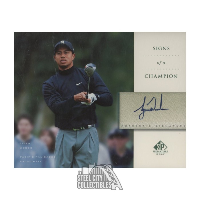 Tiger Woods Autographed 2004 Upper Deck SP Signature Golf