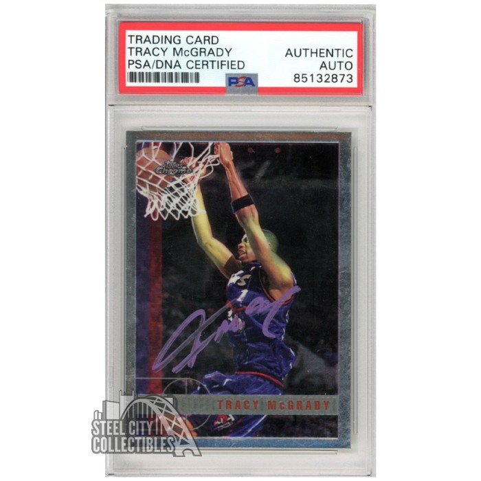 Tracy McGrady 1997-98 Topps Chrome Autograph Rookie Card