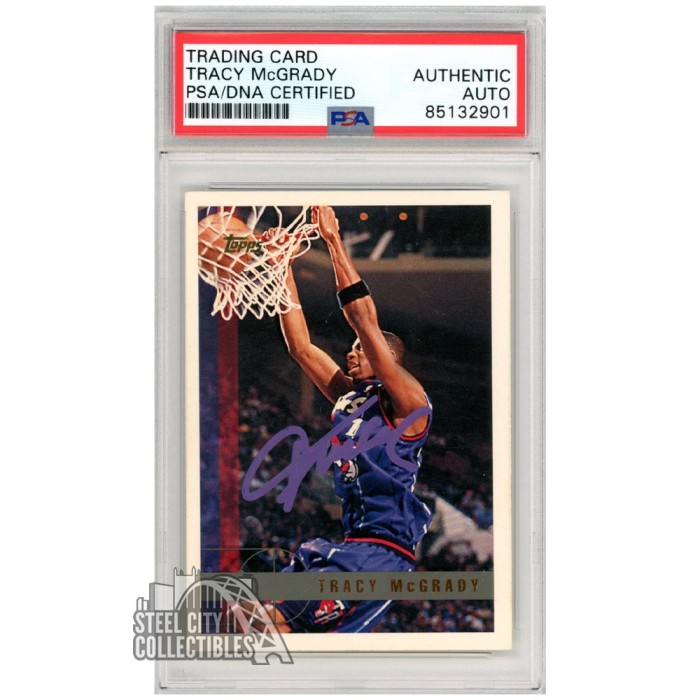 Tracy McGrady 1997-98 Topps Basketball Autograph Rookie Card #125