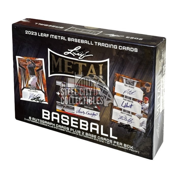 2023 Leaf Metal Baseball Hobby Box Steel City Collectibles