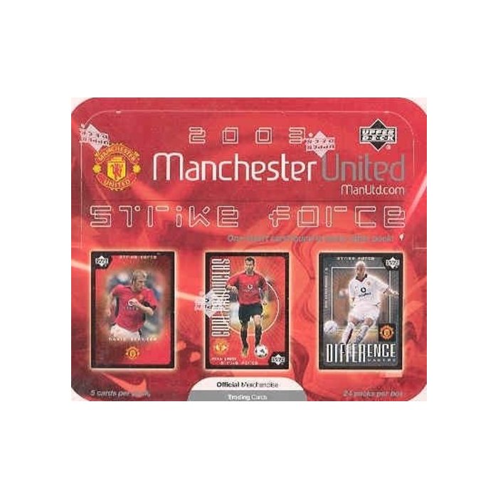 2003 Upper Deck Manchester United Strike Force Factory Sealed Box
