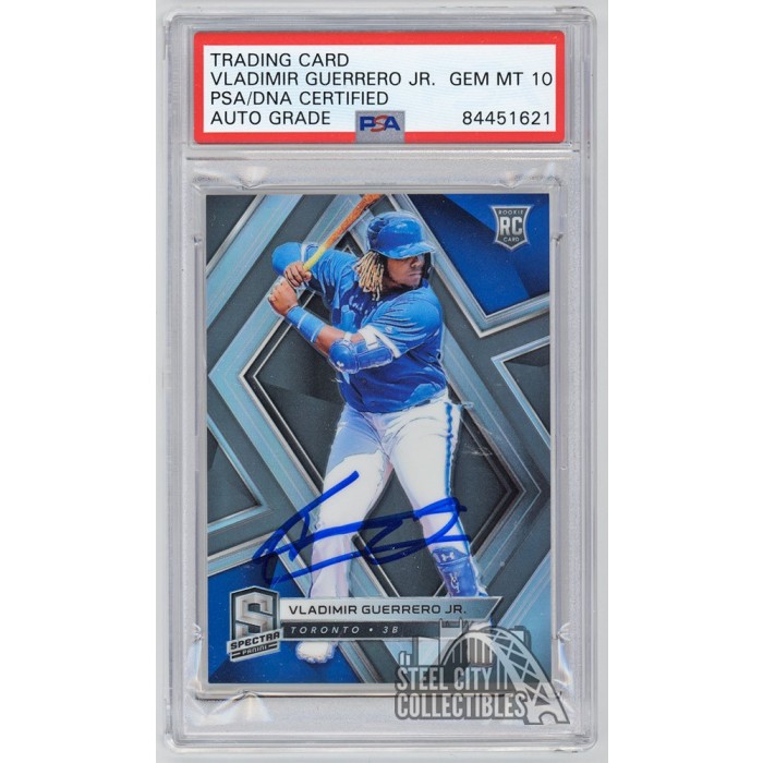 Vladimir Guerrero Jr 2019 Panini Spectra Baseball Autographed