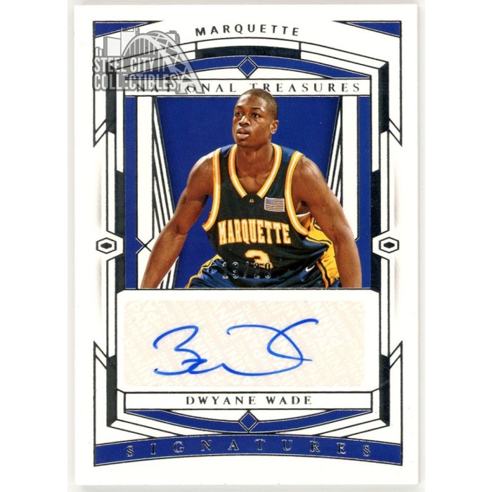 Dwyane Wade 2019-20 Panini National Treasures Collegiate Auto Card