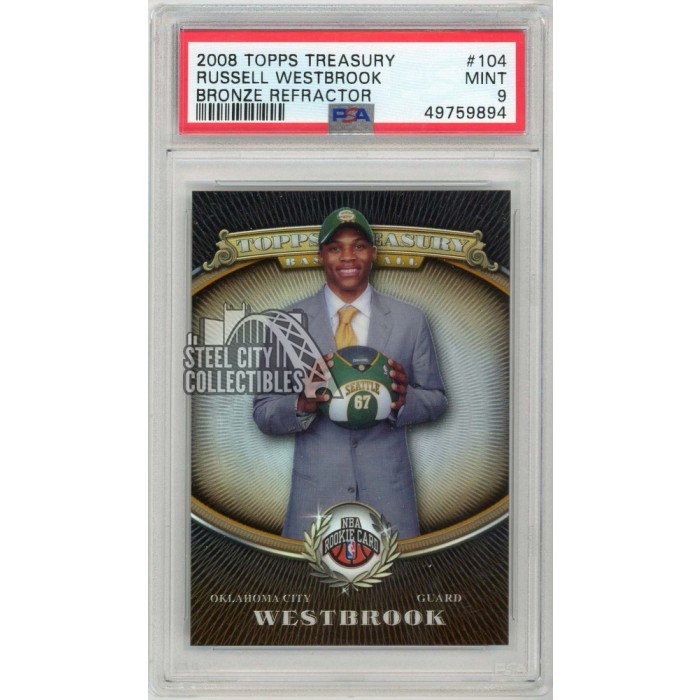 Russell Westbrook 2008-09 Topps Treasury Bronze Refractor Rookie