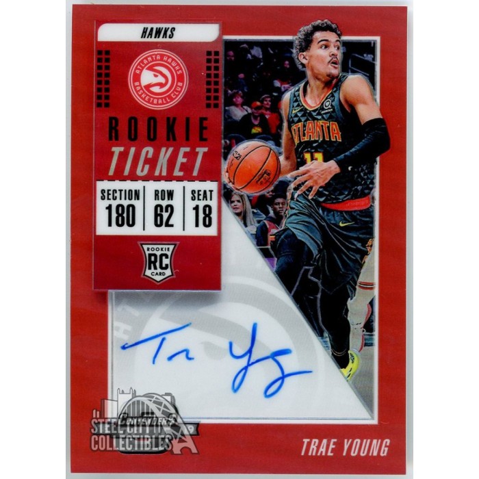 Trae Young 2018-19 Panini Contenders Optic Rookie Ticket Prizm