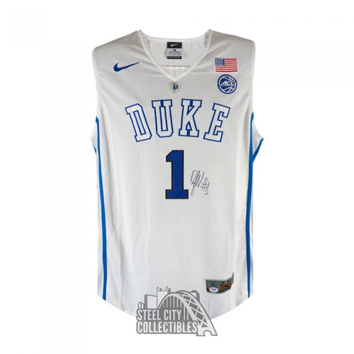 Zion Williamson Autographed Duke Nike Jersey - PSA/DNA COA