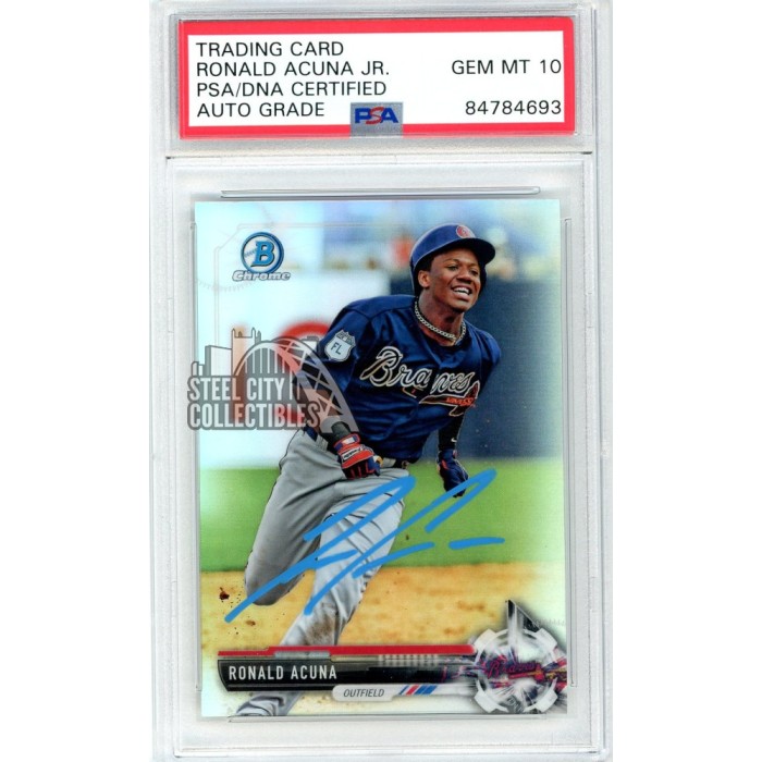 【PSA鑑定品】世界5枚_Ronald Acuna Jr. _直筆サイン Ronald Acuna Jr. Braves Signed 