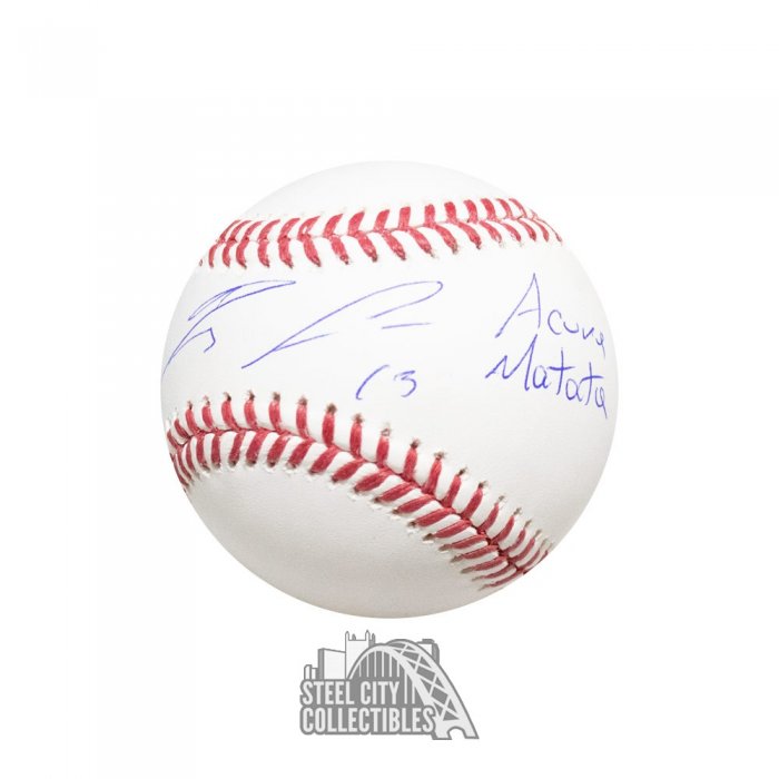 Ronald Acuna Jr Acuna Matata Autographed Official MLB Baseball