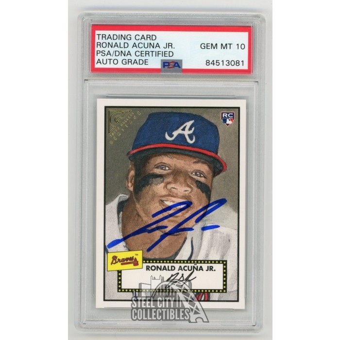 Ronald Acuna Jr 2018 Topps Gallery Heritage Autograph Rookie Card