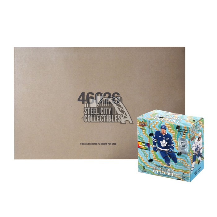 2025-26 Upper Deck Allure Hockey Hobby 18-Box Case | Steel City