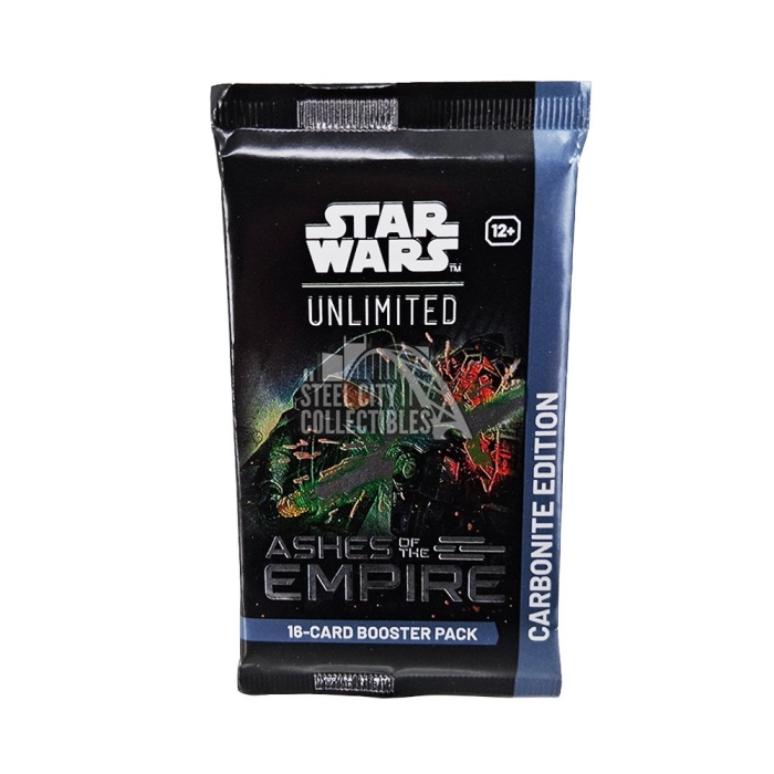 carbonite edition booster box Jump to Lightspeed and cunning criminal masterminds spanning multiple eras of the Star Wars galaxy Star Wars Unlimited Ashes of