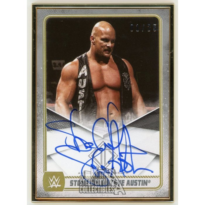 Stone Cold Steve Austin 2020 Topps Transcendent WWE Autographed
