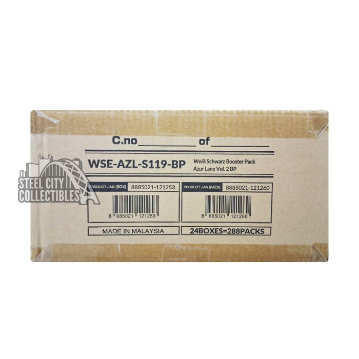 Weiss Schwarz Azur Lane Vol 2 Booster 24-Box Case | Steel City