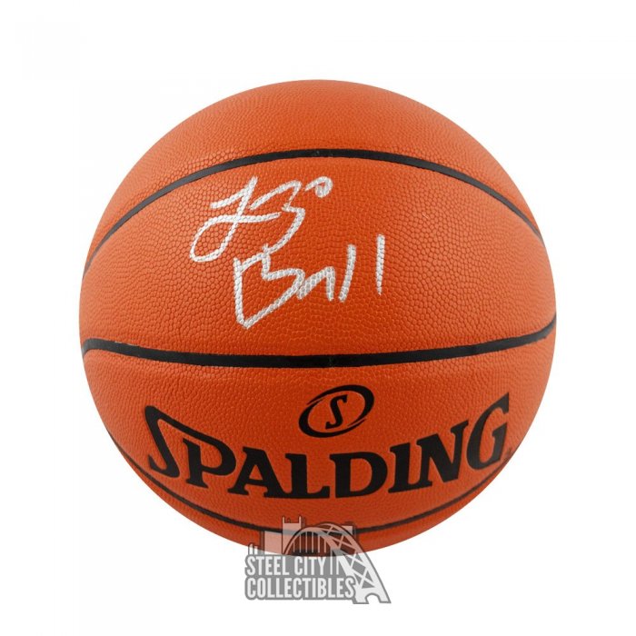 lonzo ball signed basketball
