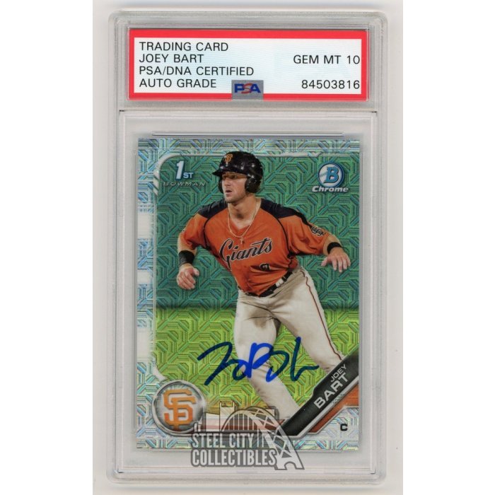 Joey Bart 2019 Bowman Chrome Prospects Mega Box Autographed Joey Bart 2019 Bowman Chrome Prospects Mega Box Autographed
