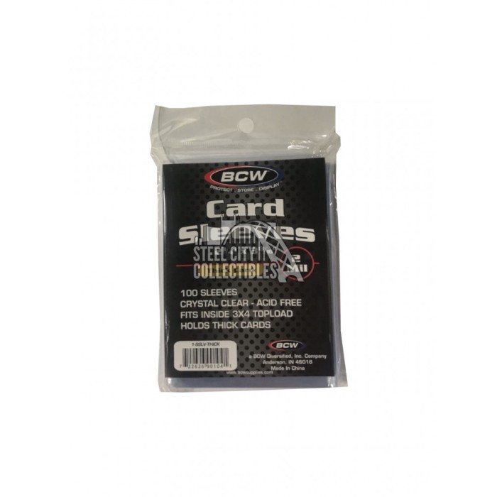 3x4 BCW Thick Card Sleeves Pack of 100