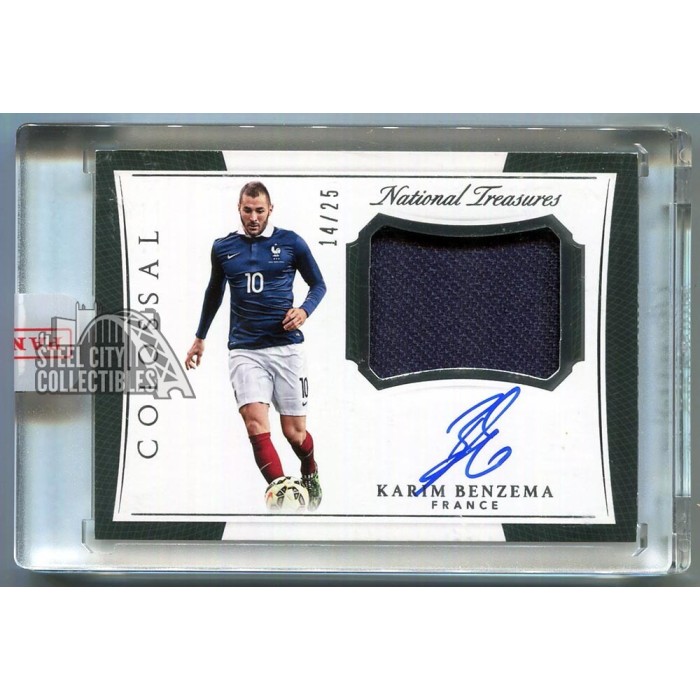 Karim Benzema 2018 Panini National Treasures #CJ-KB Colossal