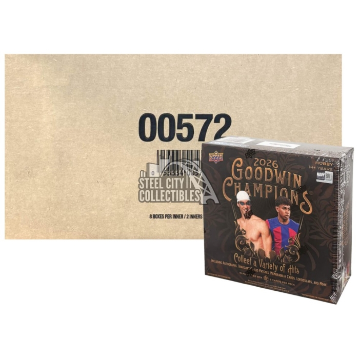 2026 Upper Deck Goodwin Champions Hobby 16-Box Case | Steel City