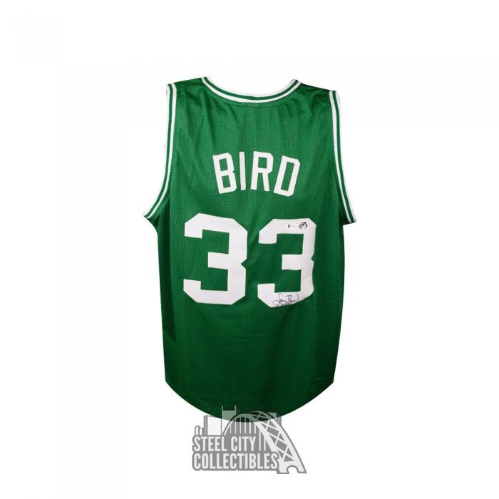 Larry Bird Legend Autographed Boston Custom White Basketball