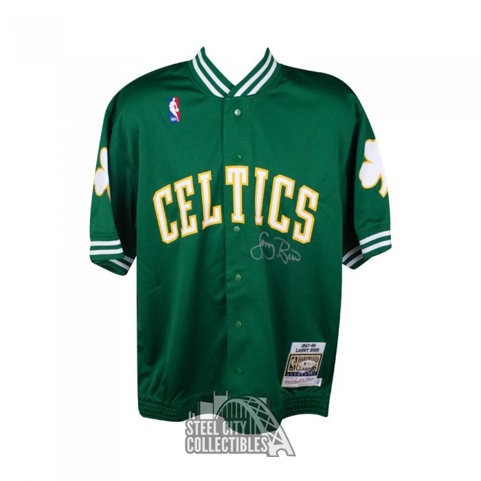 LARRY BIRD BOSTON CELTICS GAME WORN WARM-UP JACKET FROM '90-'91 SEASON