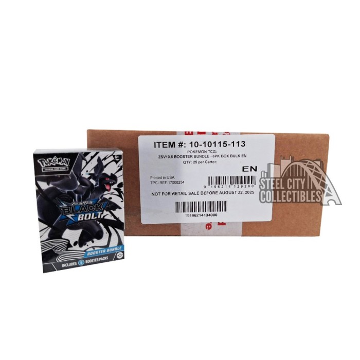 Pokmon Black & White: Black Bolt Booster Pack - Factory Sealed, Scarlet &  Violet Era, English TCG Cards Pokemon Cards Packs