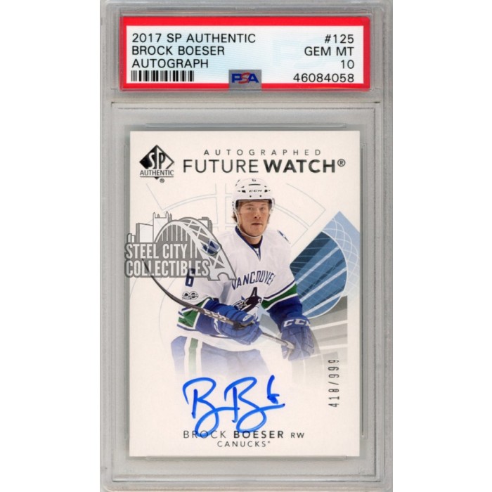 Brock Boeser 2017-18 Upper Deck SP Authentic Future Watch