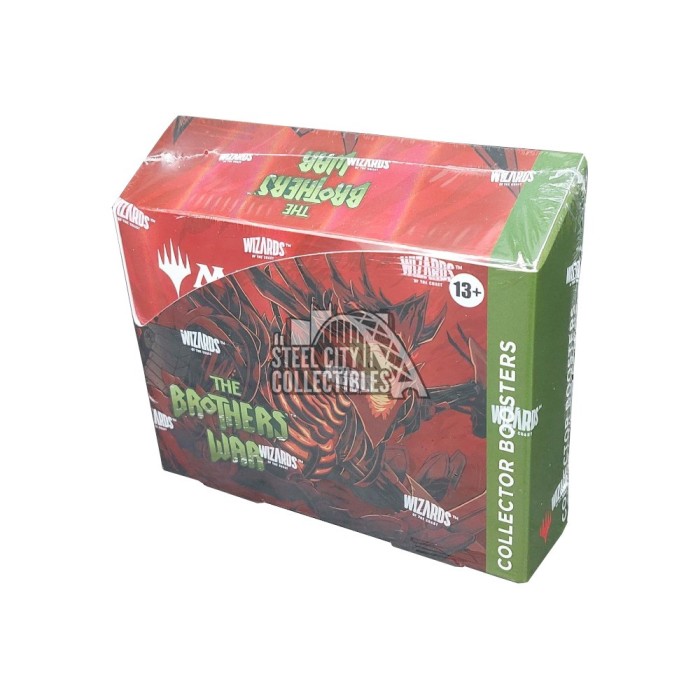 brothers war play booster box Magic: The Gathering TCG: The Brother's Collector Each The Brothers War Set Booster contains 12 Magic cards Magic the Gathering: The Brothers'