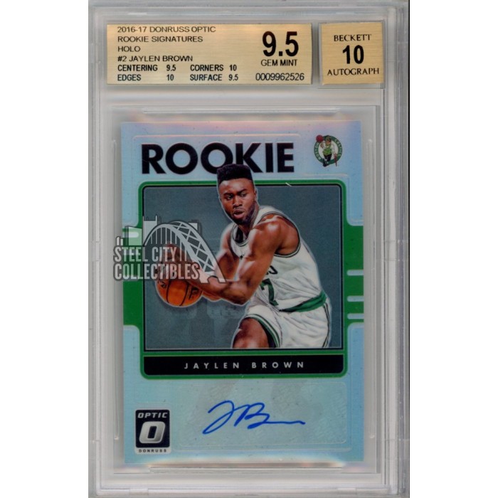 Jaylen Brown 2016-17 Donruss Optic Holo Autograph Rookie Card #2