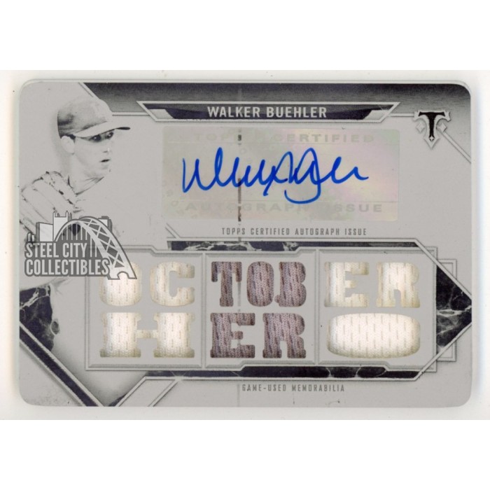 Walker Buehler 2021 Topps Triple Threads Autograph Patch White Whale ...